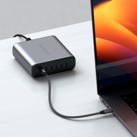 Satechi 200W USB-C 6-PORT GAN CHARGER (6xUSB-C PD  Supports PD 3.1/3.0, QC 4.0+ & PPS) - Grey [1]