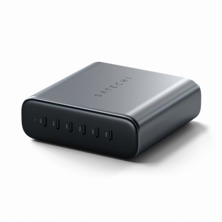Satechi 200W USB-C 6-PORT GAN CHARGER (6xUSB-C PD  Supports PD 3.1/3.0, QC 4.0+ & PPS) - Grey [5]