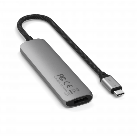 Satechi 4-in-1 USB-C Slim Multiport Adapter 4K - Space Grey [7]
