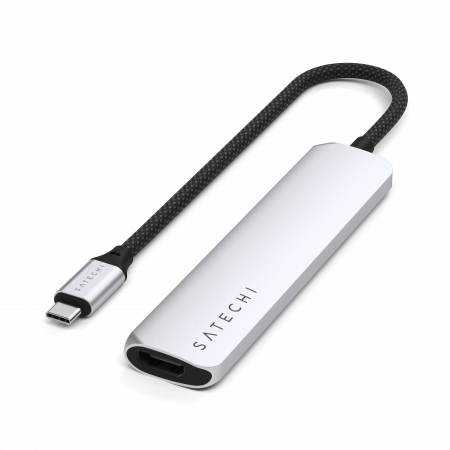 Satechi 6-in-1 USB-C Slim Multiport Adapter - Silver [1]