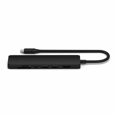 Satechi 7-in-1 USB-C Slim Multiport Adapter with Ethernet - Black [1]