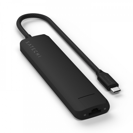 Satechi 7-in-1 USB-C Slim Multiport Adapter with Ethernet - Black [5]