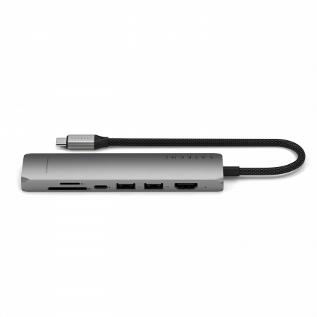 Satechi 7-in-1 USB-C Slim Multiport Adapter with Ethernet - Space Grey [5]