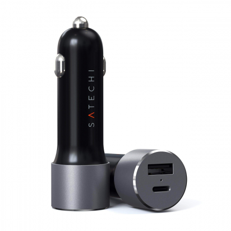 Laptop, Tablete & Telefoane - Satechi 72W Type-C PD Car Charger - Space Grey