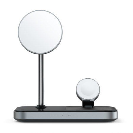 Satechi Aluminium 3-in-1 Magnetic Wireless Charging Stand (iPhone 12/13, Apple Watch, AirPods Pro, USB-C cable included) - Black [7]