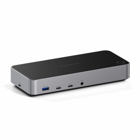 Periferice PC - Satechi Aluminium 4K Display Docking Station (3x 4K/60Hz,2x DisplayPort 1.4 4k/60Hz,3x HDMI,1x DP Alt Mode 1x USB 3.1,1x USB-C 3.1 Gen2,2 x USB3.0,1x USB-C 3.0,1x Ethernet ,1x Audio, Kensington Lock) 