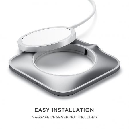 Satechi Aluminium Dock for Mag safe Charger iPhone 12 Pro Max/12 Pro/12 Mini/12 - Space Grey [8]