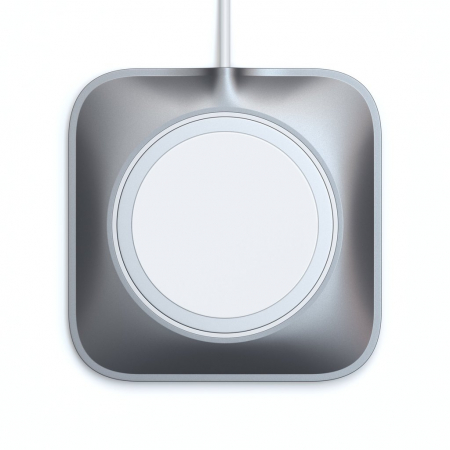 Satechi Aluminium Dock for Mag safe Charger iPhone 12 Pro Max/12 Pro/12 Mini/12 - Space Grey [4]