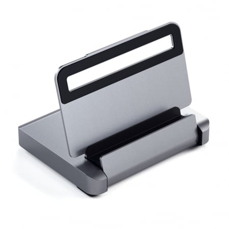 Satechi Aluminium Stand & Hub for iPad Pro (USB-C PD up to 60W,4K HDMI(60Hz),USB-A,SDcard, audio 3.5mm ) - Space Grey [3]
