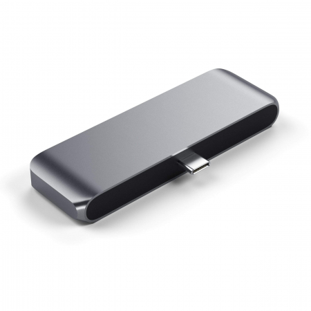 Satechi Aluminium Type-C Mobile Pro Hub (HDMI 4k,1x Jack 3mm,1x USB-A,1x USB-C) - Space Grey [3]