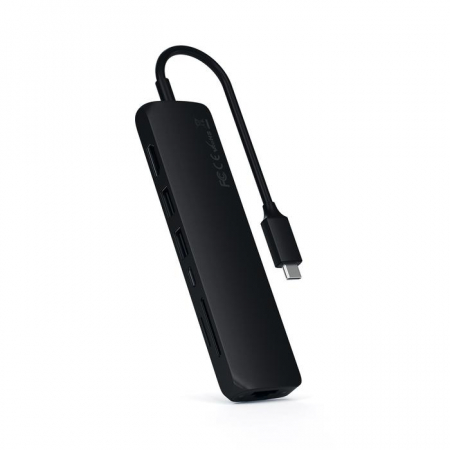 Satechi Aluminium Type-C Slim Multiport (1xHDMI 4K,2x USB-A,1x SD,1x Ethernet) - Black [8]