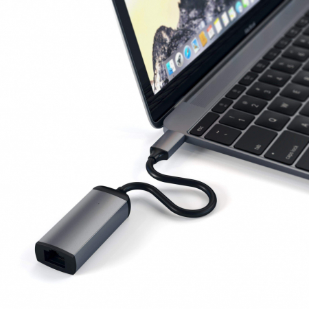 Satechi Aluminium Type-C to Ethernet Adapter - Space Grey [4]