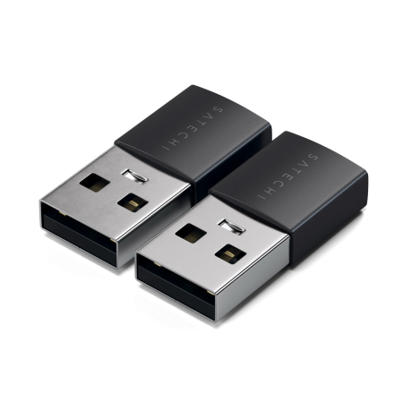 Satechi Aluminum  2x Type-A to Type-C Adapter - Space Black [6]