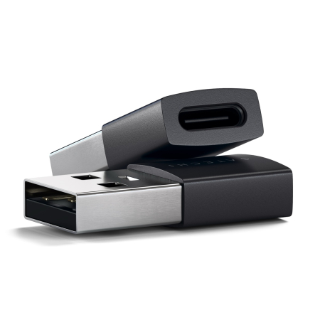 Satechi Aluminum  2x Type-A to Type-C Adapter - Space Black [4]