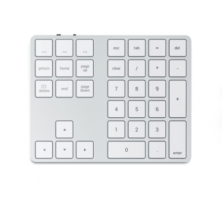 Sisteme PC & Periferice - Satechi Aluminum Bluetooth Extended Keypad - Silver