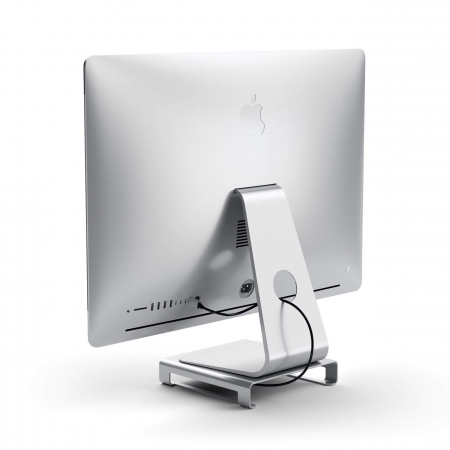 Satechi Aluminum Monitor Stand Hub for iMac - Silver [4]