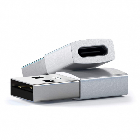 Satechi Aluminum Type-A to Type-C Adapter - Silver [2]
