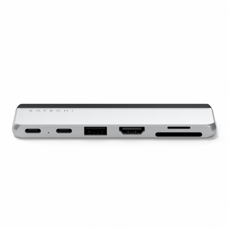 Satechi DUAL USB-C HUB for SURFACE PRO 9 (1x USB4 Pass-through Port 100W PD, 1x 6K/60Hz or Dual 4K/60Hz Video 40Gbps,2x USB-C 3.2 Gen 2 Port, 1x USB-A 3.2 Gen 2, HDMI 2.0 Port (4K/60Hz) SD/microSD) [2]