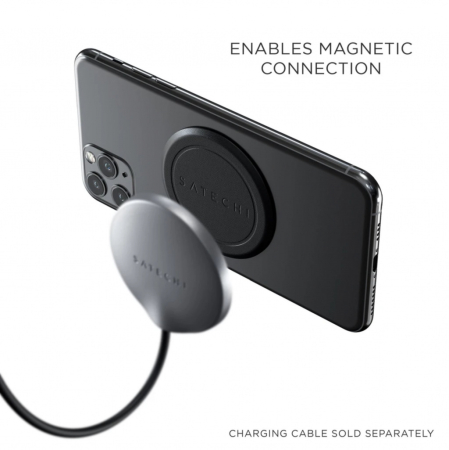 Satechi Magnetic Sticker for iPhone 11/12 - Black [5]