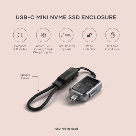 Satechi Mini NVMe SSD Enclosure - Space Gray [8]