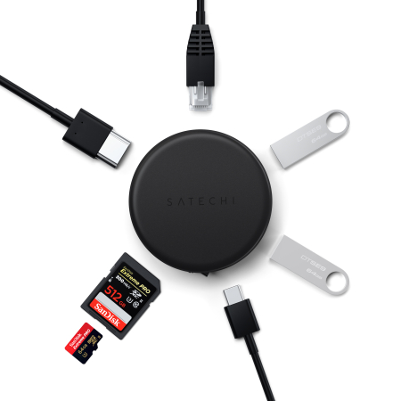 Satechi OntheGo 7-in-1 Multiport Adapter - Space Black [3]