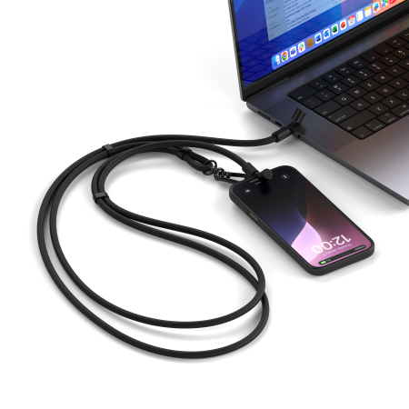 Satechi OntheGo Crossbody Lanyard Cable - Black [6]