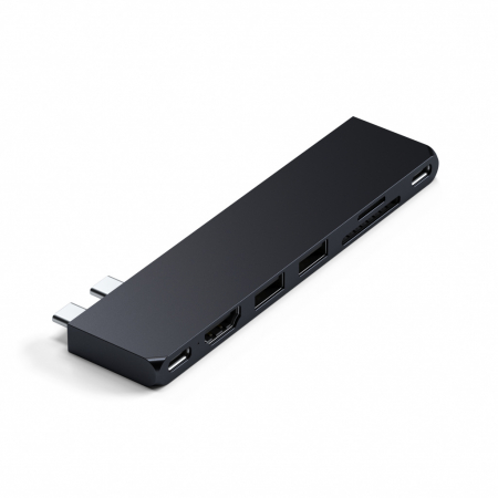 Satechi PRO HUB SLIM (1xUSB4,1xHDMI,2xUSB-A,SD/MicroSD,UHS-I up to 104MB/s, SD/SDHC/SDXC up to 2TB,1xUSB-C) - Midnight Black [4]