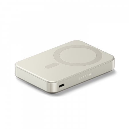Satechi Qi2 10K Magnetic Power Bank with Stand - Sand [1]