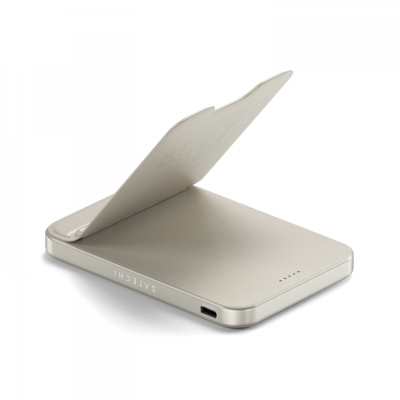 Satechi Qi2 5K Magnetic Power Bank with Stand - Sand [2]