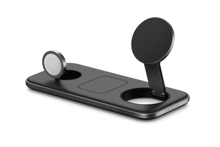 Satechi Qi2 Trio Wireless Charging Pad - with Type A,C,G plugs - Space gray [7]