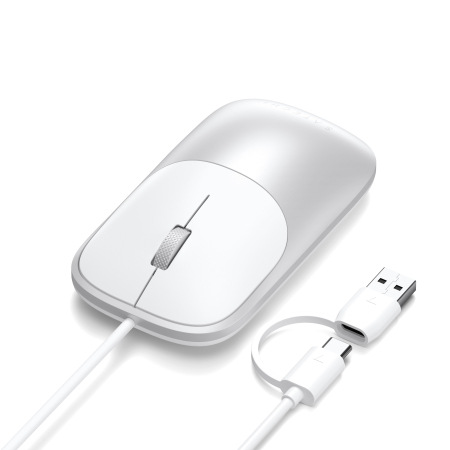 Satechi Slim LX Wired Mouse - Silver [8]
