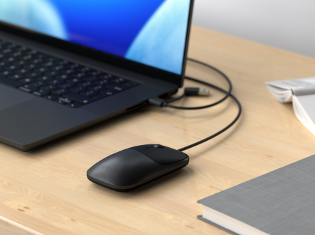 Satechi Slim LX Wired Mouse - Space Black [3]