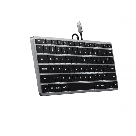 Satechi Slim W1 USB-C BACKLIT Wired Keyboard - US - Space Grey [3]