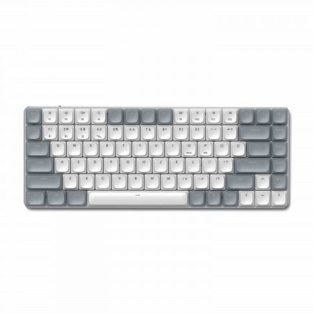 Satechi SM1 Slim Mechanical Backlit Bluetooth Keyboard (Windows Keycaps - Windows, Left Alt, Right Alt 2.4GHz USB Receiver) - Grey/White [2]