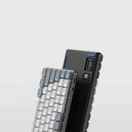Satechi SM1 Slim Mechanical Backlit Bluetooth Keyboard (Windows Keycaps - Windows, Left Alt, Right Alt 2.4GHz USB Receiver) - Grey/White [1]