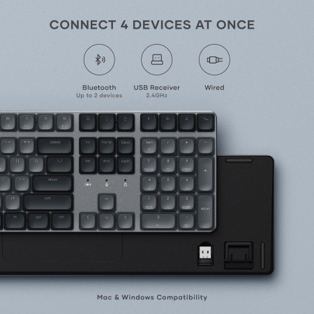 Satechi SM3 Slim Mechanical Backlit Bluetooth Keyboard (Dark) - US- Dark [7]