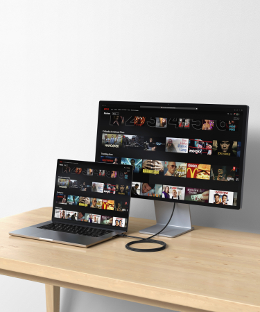 Satechi Thunderbolt 4 Pro Braided Cable 1m (PD240W,40Gpbs data,8K resolution) - Black [2]