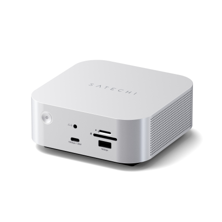 Componente Laptop - Satechi Thunderbolt 5 CubeDock with SSD Enclosure (3xTBT 5 Downstream Ports, TBT 5 Host Port 140W,2x USB-C 3.2, 2x USB-A 3.2, 2.5 Gigabit Ethernet,SD & microSD Reader,M.2 NVMe SSD Enclosure,Active Coo