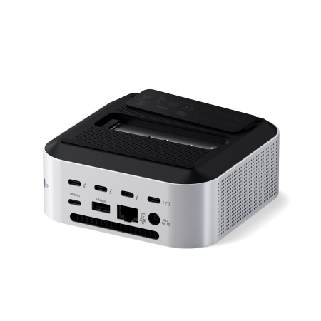 Satechi Thunderbolt 5 CubeDock with SSD Enclosure (3xTBT 5 Downstream Ports, TBT 5 Host Port 140W,2x USB-C 3.2, 2x USB-A 3.2, 2.5 Gigabit Ethernet,SD & microSD Reader,M.2 NVMe SSD Enclosure,Active Coo [4]