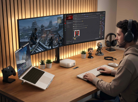Satechi Thunderbolt 5 CubeDock with SSD Enclosure (3xTBT 5 Downstream Ports, TBT 5 Host Port 140W,2x USB-C 3.2, 2x USB-A 3.2, 2.5 Gigabit Ethernet,SD & microSD Reader,M.2 NVMe SSD Enclosure,Active Coo [11]