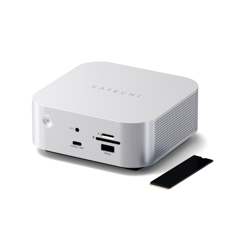 Satechi Thunderbolt 5 CubeDock with SSD Enclosure (3xTBT 5 Downstream Ports, TBT 5 Host Port 140W,2x USB-C 3.2, 2x USB-A 3.2, 2.5 Gigabit Ethernet,SD & microSD Reader,M.2 NVMe SSD Enclosure,Active Coo [8]