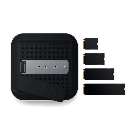 Satechi Thunderbolt 5 CubeDock with SSD Enclosure (3xTBT 5 Downstream Ports, TBT 5 Host Port 140W,2x USB-C 3.2, 2x USB-A 3.2, 2.5 Gigabit Ethernet,SD & microSD Reader,M.2 NVMe SSD Enclosure,Active Coo [6]