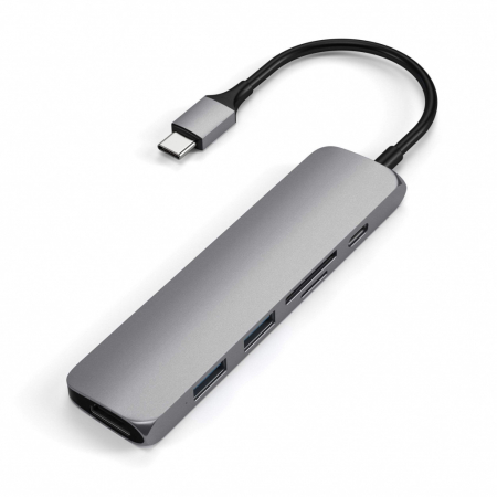 Satechi Type-C Slim Multimedia Adapter V2 - Space Grey [2]