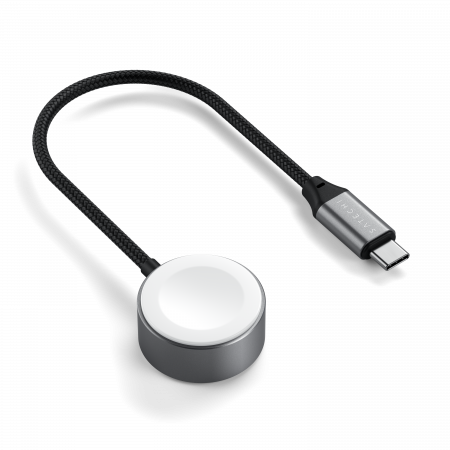Laptop, Tablete & Telefoane - Satechi USB-C Magnetic Fast-Charging Cable for Apple Watch - Space Gray