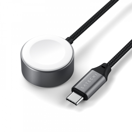 Satechi USB-C Magnetic Fast-Charging Cable for Apple Watch - Space Gray [7]