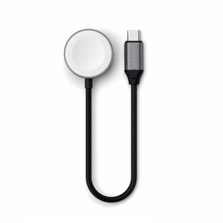 Satechi USB-C Magnetic Fast-Charging Cable for Apple Watch - Space Gray [2]