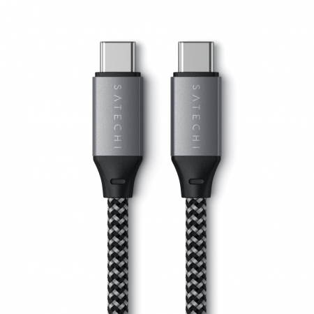 Laptop, Tablete & Telefoane - Satechi USB-C to USB-C 100W Braided Charging 2m Cable - Grey
