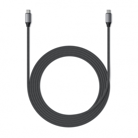 Satechi USB-C to USB-C 100W Braided Charging 2m Cable - Grey [4]