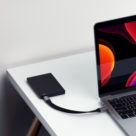 Satechi USB-C to USB-C Gen 2 Flat Cable (0.24m) - Space Grey [3]