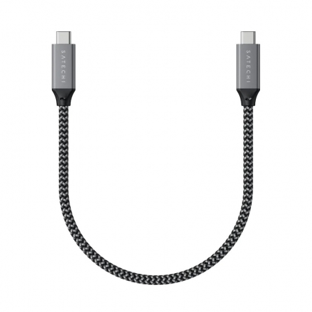 Laptop, Tablete & Telefoane - Satechi USB4 C-To-C Braided Cable 40 Gbps 25cm - Grey